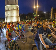 Naktinė &bdquo;kritinė masė&ldquo; kartu su &bdquo;Bike Ride Vilnius&ldquo;