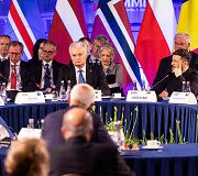 Markas Riutė, Gitanas Nausėda, Volodymyras Zelenskis