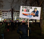 Ketvirtadienio protestas &bdquo;&Scaron;alin rankas nuo laisvo žodžio!&ldquo;