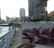 Beirutas dabar ir 1925 metų atvirutėje