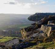 Curbar Edge uola