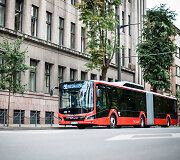 Naujasis 18 metrų ilgio &bdquo;MAN Lion&lsquo;s City&ldquo; hibridinis autobusas