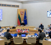 Vyriausybės posėdis ir spaudos konferencija