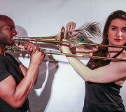 Simona Minns su vyru Dorsey