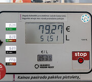 Kuro kainos &bdquo;Circle K&ldquo; degalinėje