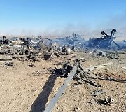 Irano revoliucinės gvardijos korpuso (IRGC) paskelbta nuotrauka &ndash; numu&scaron;tas JAV orlaivis