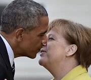 Barackas Obama ir Angela Merkel