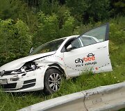 &bdquo;Citybee&ldquo; automobilio &bdquo;Volkswagen Golf&ldquo; avarija