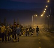 Sirijos pabėgėliai keliaują į Makedoniją i&scaron; Graikijos