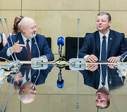 Eugenijus Gentvilas ir Saulius Skvernelis