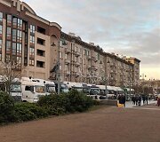 Vežėjai renkasi į protestą Gedimino prospekte