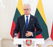 Gitano Nausėdos ir Albanijos Prezidento Bajram Begaj spaudos konferencija