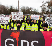 Solidarumo eitynės su darbuotojais i&scaron; Turkijos