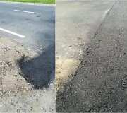 Sugadinto asfalto atitaisymo darbai Kauno Lazdijų gatvėje