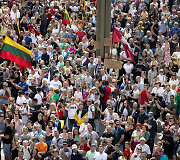 Protestas prie&scaron; Galimybių pasą