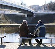 Pavasari&scaron;kai saulėta diena Vilniuje