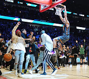 NBA dėjimų konkurso momentai