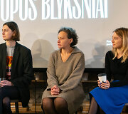 Prodiuserė Laura Vrubliauskaitė, kino kritikė Neringa Kažukauskaitė, režisierė Klaudija Matvejevaitė-Du&scaron;kina