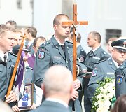 Tel&scaron;iai palydi žuvusį pareigūną Liudą &Scaron;imkų į paskutinę kelionę