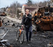 Ukrainiečiai grįžta į rusų karių suniokotas vietoves