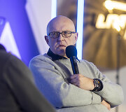 Sigito Parulskio ir Sauliaus Tomo Kondroto pokalbis knygų mugėje