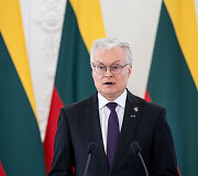 Prezidento Gitano Nausėdos ir Estijos Prezidento Alaro Kariso bendra spaudos konferencija