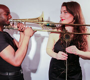 Simona Minns su vyru Dorsey