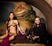 Carrie Fisher su savo va&scaron;kine figūra &bdquo;Madame Tussauds&ldquo; muziejuje