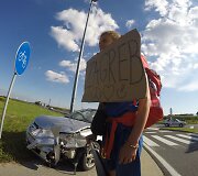Klausos negalią turintis Rokas Koveckis keliauja tranzuodamas