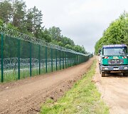 Ministrė A. Bilotaitė susipažino su pasienio juostoje jau esama infrastruktūra ir patrulio tako įrengimo darbų eiga