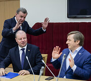 Rimantas Sinkevičius, Saulius Skvernelis, Ramūnas Karbauskis