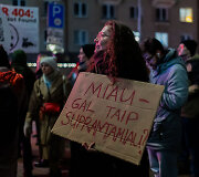 Ketvirtadienio protestas &bdquo;&Scaron;alin rankas nuo laisvo žodžio!&ldquo;