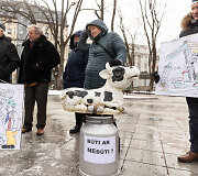 Pienininkų protestas prie Vyriausybės