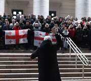 Protestuojančių kartvelų palaikymo akcija