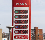 Degalų kainos Viada degalinėje