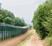 Ministrė A. Bilotaitė susipažino su pasienio juostoje jau esama infrastruktūra ir patrulio tako įrengimo darbų eiga