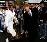 Pilnametystės sulaukusių japonų &scaron;ventė Tokijuje