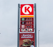 Kuro kainos &bdquo;Circle K&ldquo; degalinėje