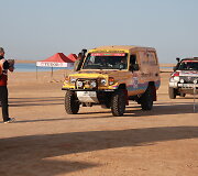 Dakar Classic starto arka, Ignas Daunoravičius ir Shammie Baridwan