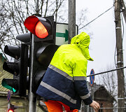 Vilniuje grąžinamos lentelės su žaliomis rodyklėmis