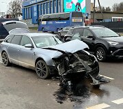Avarija Liepkalnio ir Dunojaus g. sankryžoje