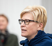 Ingrida &Scaron;imonytė pasiskiepijo trečiąja  vakcinos doze