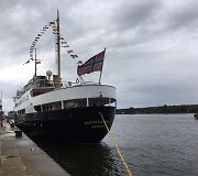 Klaipėdoje kruizinės laivybos sezoną pabaigė pirmą kartą į Klaipėdą atplaukęs garlaivis su Norvegijos vėliava,