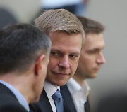 Į Vilniaus tarybos posėdį atėjo ir i&scaron;rinktas meras Remigijus &Scaron;ima&scaron;ius