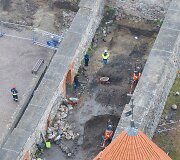 Trakų pilyje rastas sprogmuo