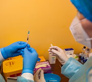 Vilniaus miesto klinikinės ligoninės medikų vakcinacija nuo COVID-19