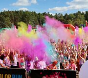 The Color Run bėgimo spalvų vakarėlis