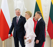 Prezidentas Gitanas Nausėda susitiko su Lenkijos vadovu Andrzejumi Duda
