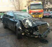 &bdquo;VW Passat&ldquo; po avarijos Karsaki&scaron;kyje