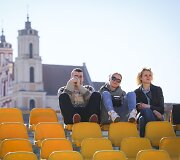 Pavasari&scaron;kai saulėta diena Vilniuje